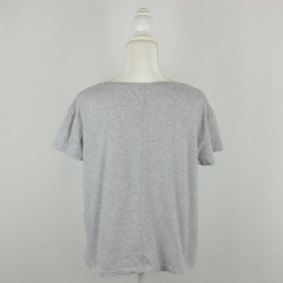 Prana Women's Large Gray Scoop Neck Hollydaze Graphic Short Sleeve Tee - Picture 3 of 7